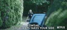 i swear she always takes your side laura linney wendy byrde ozark she only believes in you