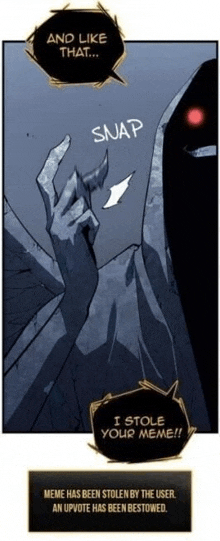 meme has been stolen by the user an upvote has been bestowed ..