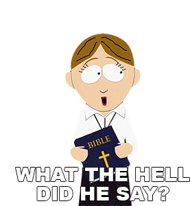 What The Hell Did He Say Missionary Girl Sticker - What The Hell Did He Say Missionary Girl South Park Stickers