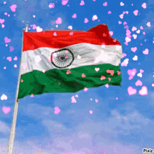 Suveer Indian Flag GIF - Suveer Indian Flag Hearts GIFs