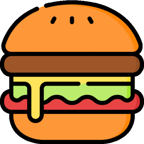 Hamburger Sticker - Hamburger - Discover & Share GIFs