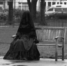 dark lady ghost sitting