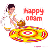 Onam Atham Sticker - Onam Atham Happh Stickers