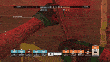 a screen shot of a video game with the blue team winning by 2:15