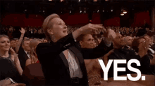 Meryl Approved GIF - Meryl Streep Awards Point GIFs