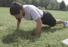 Push Up Michelle Khare GIF - Push Up Michelle Khare Challenge Accepted GIFs