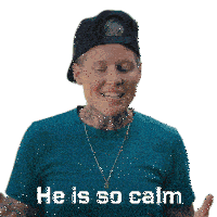 He Is So Calm Jen Kish Sticker - He Is So Calm Jen Kish Canadas Ultimate Challenge Stickers