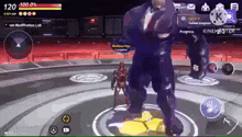 a video game is being played on a cell phone