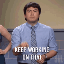 Keep Working On That Bowen Yang GIF - Keep Working On That Bowen Yang Saturday Night Live GIFs