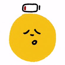 emoji expression battery exhausted tired