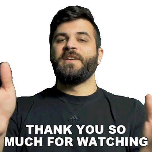 Thank You So Much For Watching Andrew Baena Sticker - Thank You So Much For Watching Andrew Baena I Appreciate You Watching Stickers
