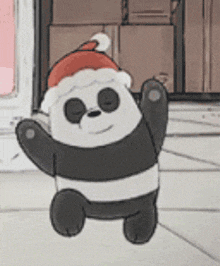 Single Single Panda GIF - Single Single Panda Christmas Panda GIFs