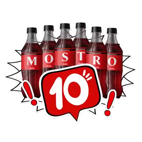Mostro Juntos Para Algo Mejor Sticker - Mostro Juntos Para Algo Mejor Coca Cola Stickers
