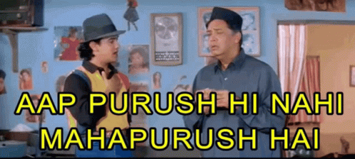 Aamir Khan Aap Purush Hi Nahi Mahapurush Hai GIF - Aamir Khan Aap Purush Hi  Nahi Mahapurush Hai Funny As Hell - Discover & Share GIFs