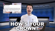 Hows Your Crown Benedict Townsend GIF - Hows Your Crown Benedict Townsend Youtuber News GIFs