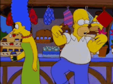 The Panic Shuffle GIF - Comedy Animated Simpsons GIFs