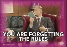 You Are Forgetting The Rules Rules Is Rules GIF
