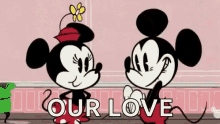 Smooch Minnie Mouse GIF - Smooch Minnie Mouse Mickey Mouse GIFs