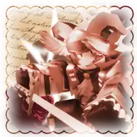 a drawing of a person holding a sword and a piece of paper that says " final of all " on it