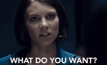 What Do You Want Lauren Cohan GIF - What Do You Want Want Lauren Cohan GIFs