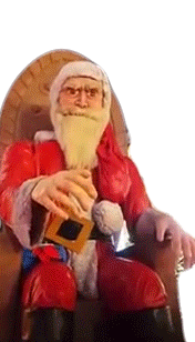 Santa Claus Sitting Sticker - Santa Claus Sitting Murmur Stickers