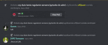 a screenshot of a discord server with a view poll button