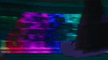 a woman in a purple coat and black hat is standing in front of a bar