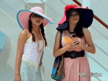 two women are standing next to each other with the caption pisau ukur