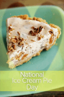 National Ice Cream Pie Day Glittery GIF