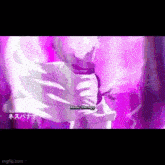 a person is standing in a purple room with a purple background and says `` music therapy '' .