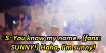 You Know My Name Sunny GIF - You Know My Name Sunny Sunny Name GIFs