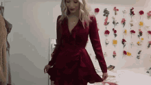 Model Trying In On GIF - Model Trying In On Dress GIFs