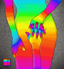 Rainbow Naked GIF - Rainbow Naked Colors GIFs