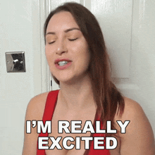 I'M Really Excited Tracy Kiss GIF - I'M Really Excited Tracy Kiss I'M So Ready GIFs