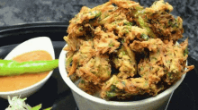 Garam Pakode GIF - Indian Food Street Food Fried Food GIFs