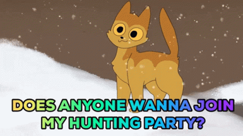 cartoon hunting party