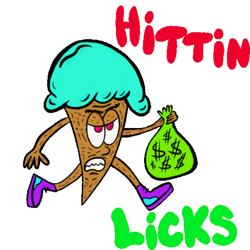 Hittin Licks Licks Sticker