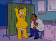 Measuring Homer'S Fat - Belly GIF