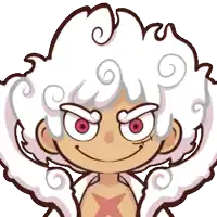 a cartoon character with white hair and goggles on his head