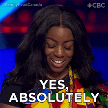 Yes Absolutely Ruth GIF - Yes Absolutely Ruth Family Feud Canada GIFs