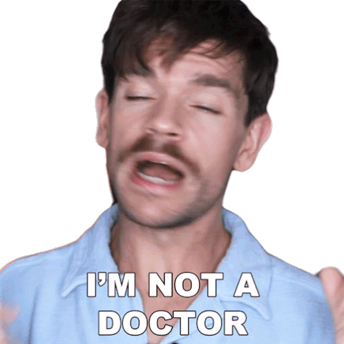 Im Not A Doctor Robin James Sticker - Im Not A Doctor Robin James Im Not Medically Trained Stickers