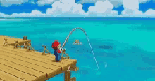 Mario Fishing GIF