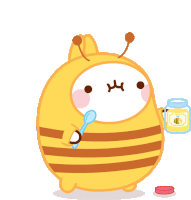 Honeybee Bees Sticker - Honeybee Bee Bees Stickers