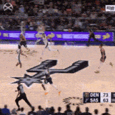 Mpj Dunk On Wemby Denver Nuggets GIF - Mpj Dunk On Wemby Mpj Dunk Mpj GIFs