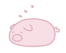 sleepy sleepypiggy pig cutegif sleeping