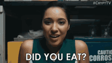 Did You Eat Monster GIF - Did You Eat Monster Shrug GIFs