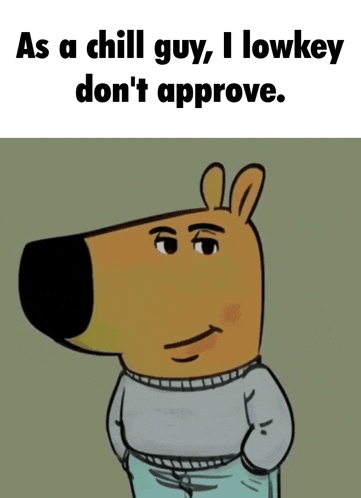 a cartoon of a dog with the words 