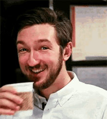 Cheers To That Sips GIF - Cheers To That Sips Tea GIFs