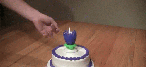 Happy Birthday Cake GIF - Happy Birthday Cake Fire - Discover & Share GIFs