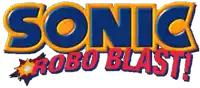 the logo for the video game sonic robo blast is shown